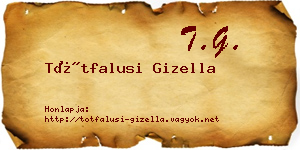 Tótfalusi Gizella névjegykártya